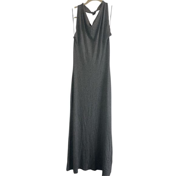 ✨Beige Botany Halter Maxi Grey Sz Large Dress✨ - Picture 2 of 7